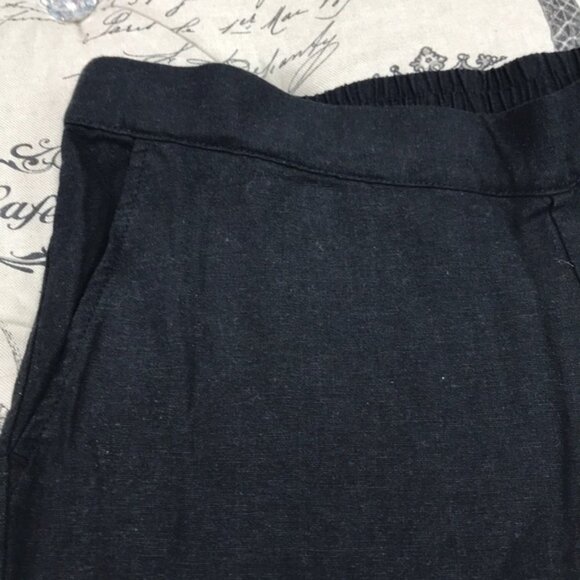 Caslon Linen Blend Wide Leg Crop Pants - Picture 6 of 7